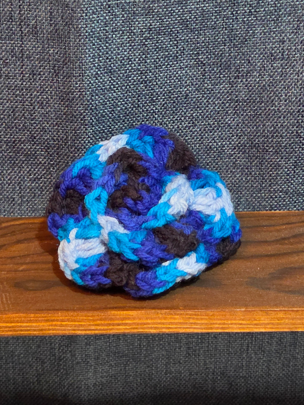 Handmade Crochet Flower Barrette Yarn Hair Clip Boho