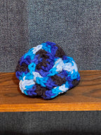 Handmade Crochet Flower Barrette Yarn Hair Clip Boho