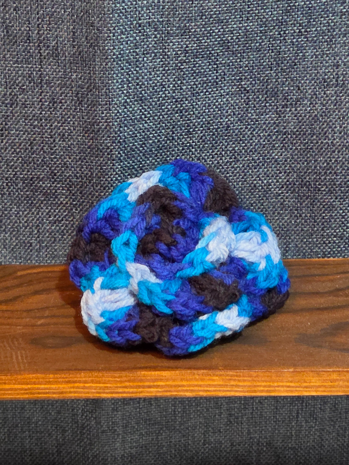 Handmade Crochet Flower Barrette Yarn Hair Clip Boho