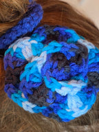Handmade Crochet Flower Barrette Yarn Hair Clip Boho
