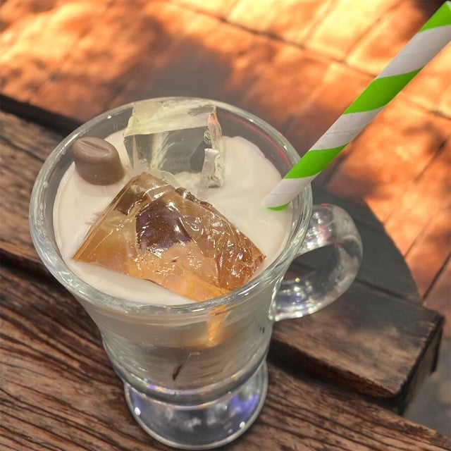 Whimsiwicks Candles Realistic Iced Coffee Gel Artisan Candle