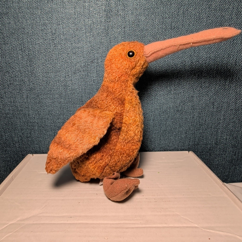 Beak Ty Beanie Baby 1998 Retired Kiwi Bird with Tag Protector Vintage Retired