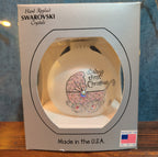 Heart Gifts By Teresa Babys First Christmas Glass Ornament Pink Swarovski