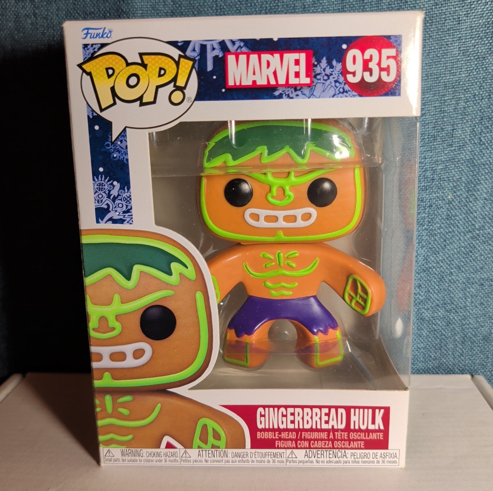 Funko Pop! Marvel: Holiday - Gingerbread Hulk #935 NIB with Protector
