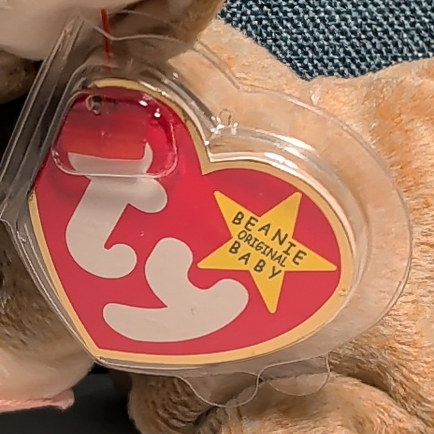 Ty Beanie Baby Nibbly 1998 Retired Speckled Bunny with Tag Protector Vintage