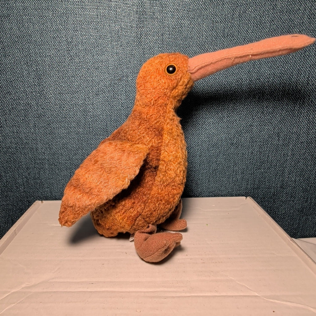 Beak Ty Beanie Baby 1998 Retired Kiwi Bird with Tag Protector Vintage Retired