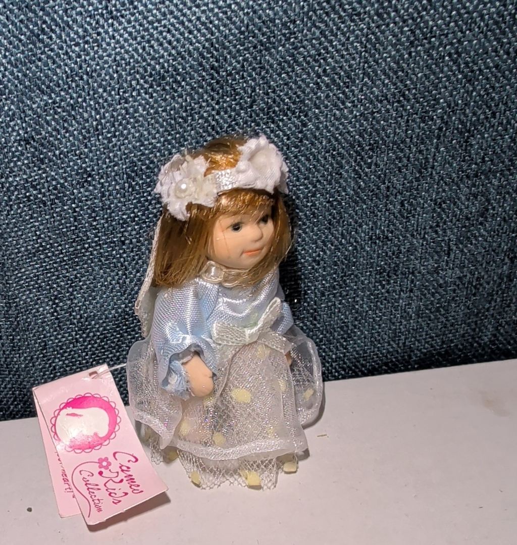 Cameo Kids Collection Porcelain Fairy Doll Blue Dress NWT 697738124490