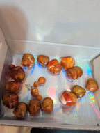Baroque Tortoise Pre-Drilled Plastic Beads 2oz Boho Craft Lot