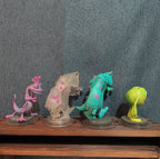 Disney Infinity Monsters Inc 4 Figure Lot Crystal Sulley Mike PVC Loose
