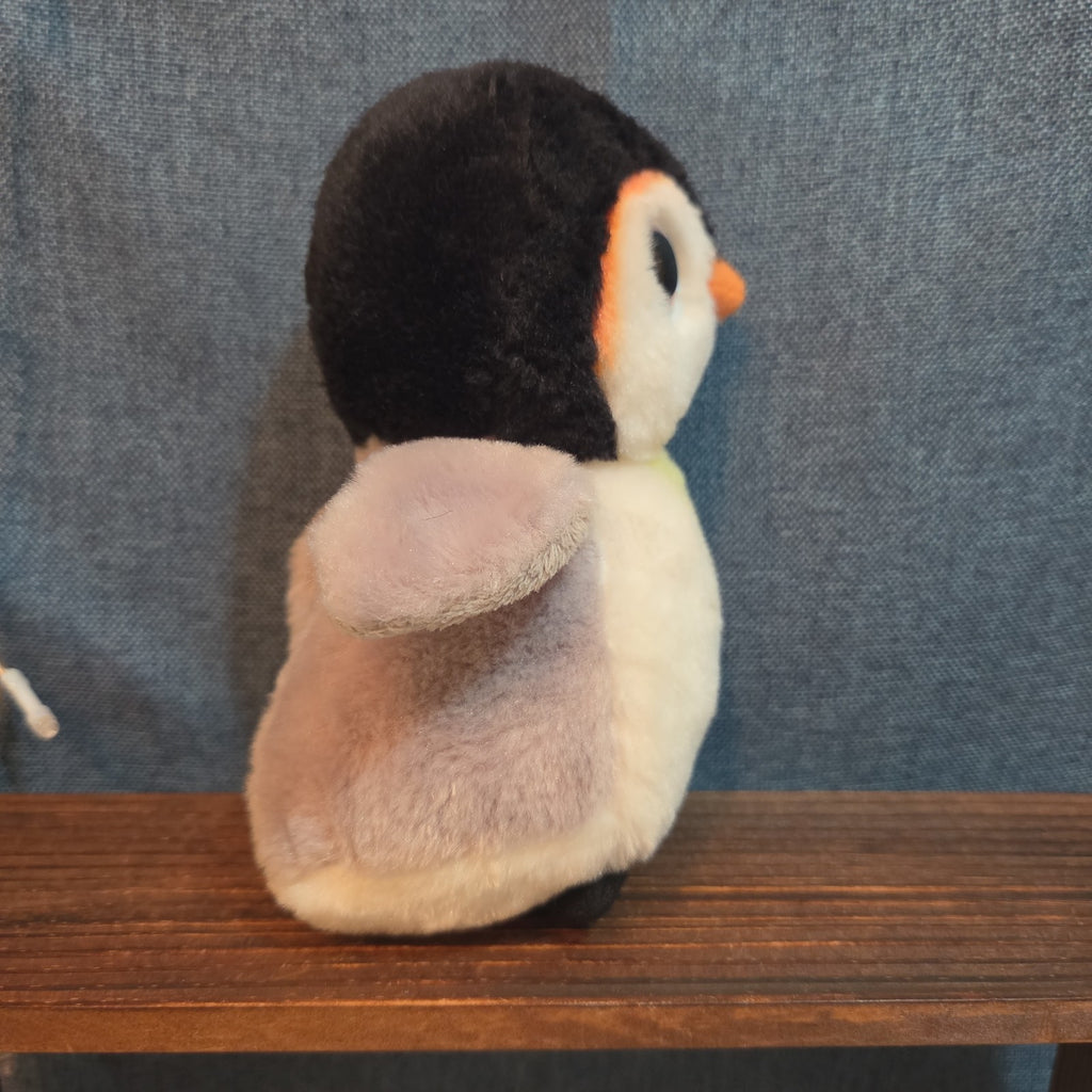 Ty Pongo Penguin Plush Beanie 6" Big Blue Eyes Y2K