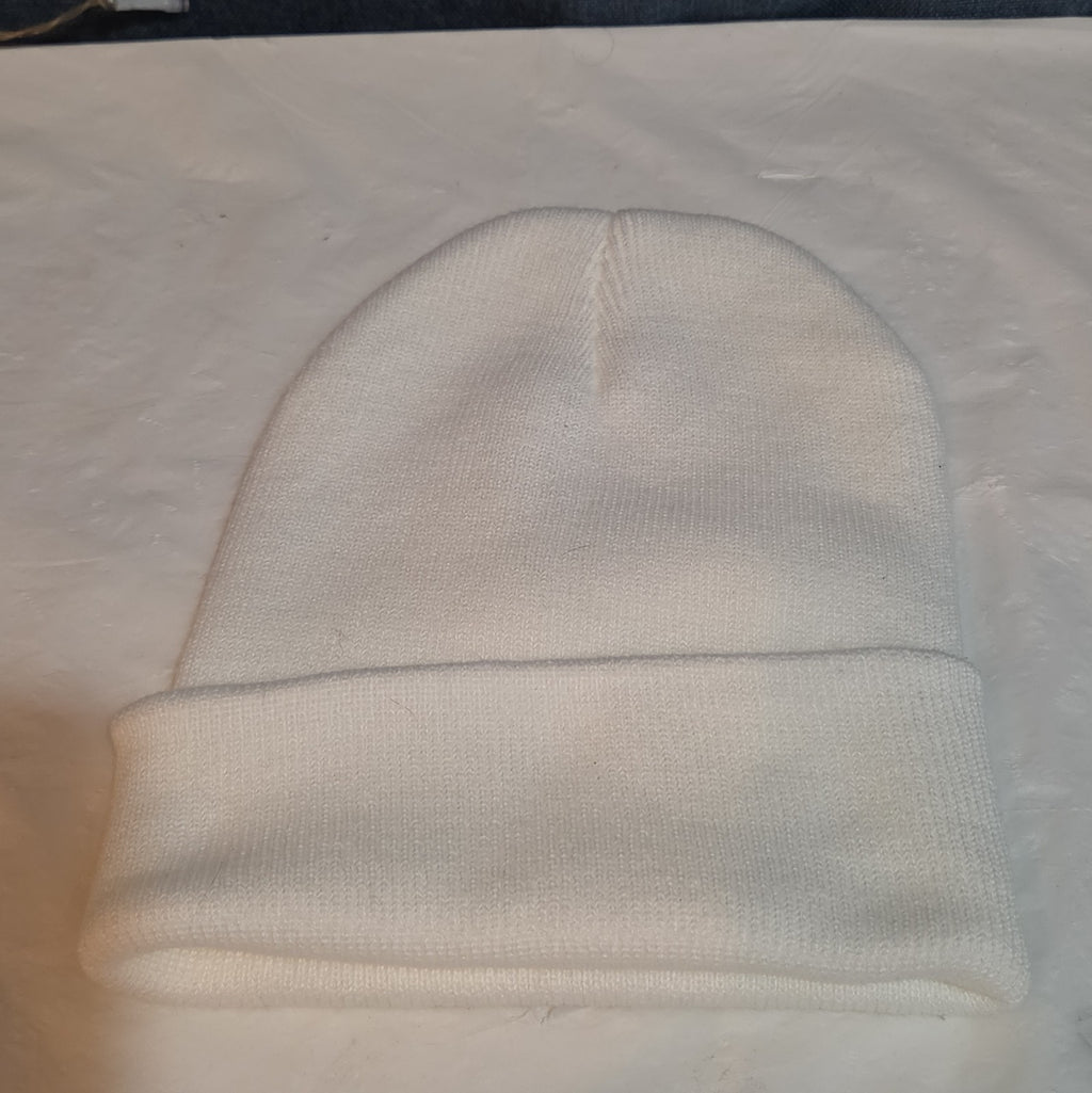 Custom Grinch Throat Punch White Knit Beanie Funny Holiday Hat Brand