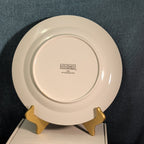Home Essentials China Dinner Plate White with Gold Rim Individual Replacement