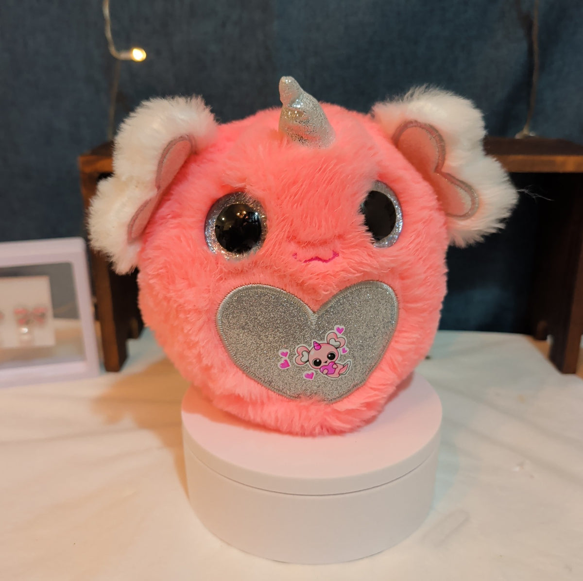 Zuru Rainbocorns Kittycorn 4" Pink Plush Sparkle Wings Y2K