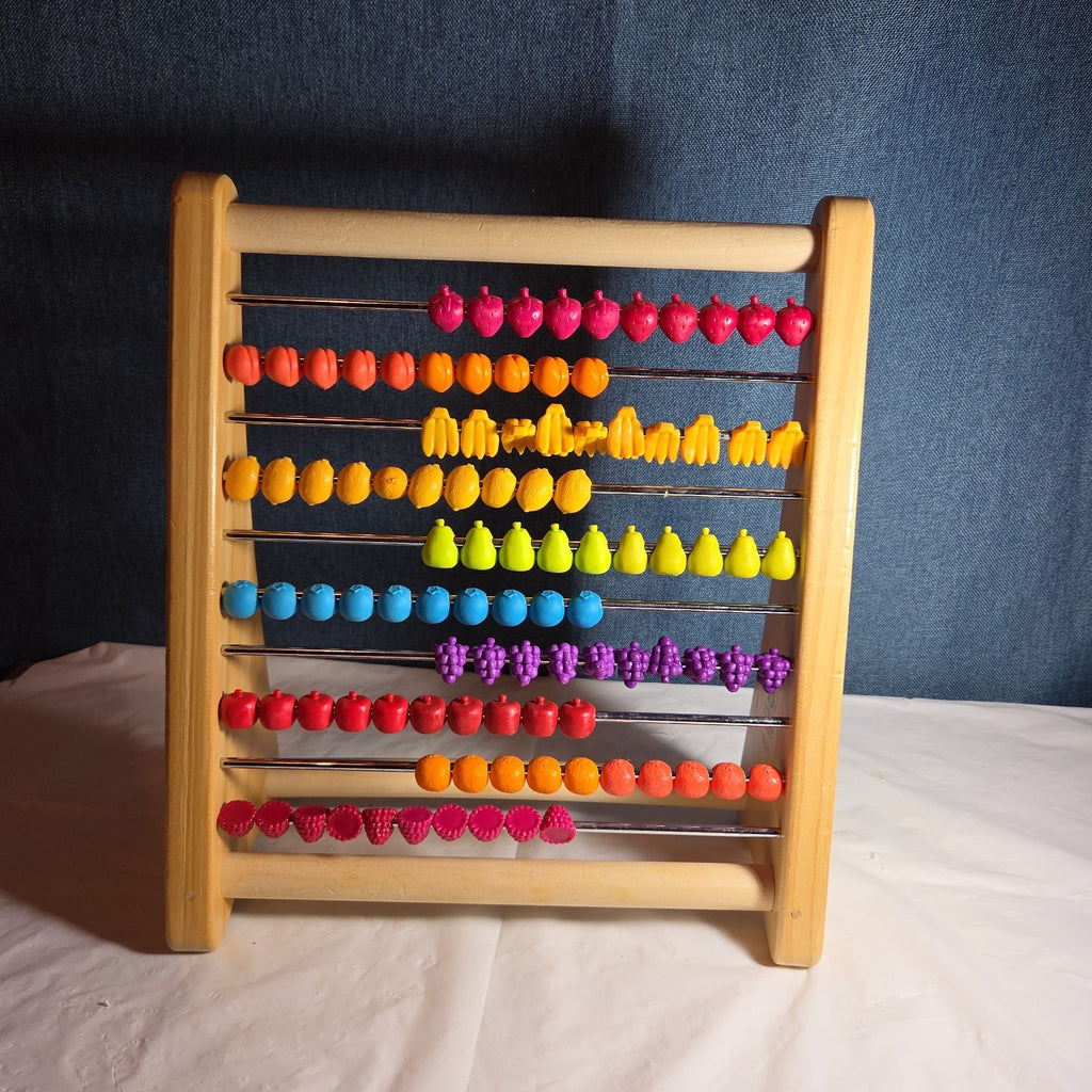 B. Toys Wooden Fruit Abacus Colorful Counting Frame