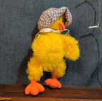 Ty Bonnie Yellow Baby Chick Plush Gingham Bonnet 1993 Vintage