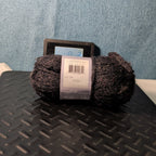 Loops & Threads Dewdrops Yarn #14 Jet Black Sequins Mohair Bulky DISCONTINUED