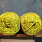 Herrschners Afghan Yarn 2 Ply Celadon Green Acrylic 2 Skein Lot 0046