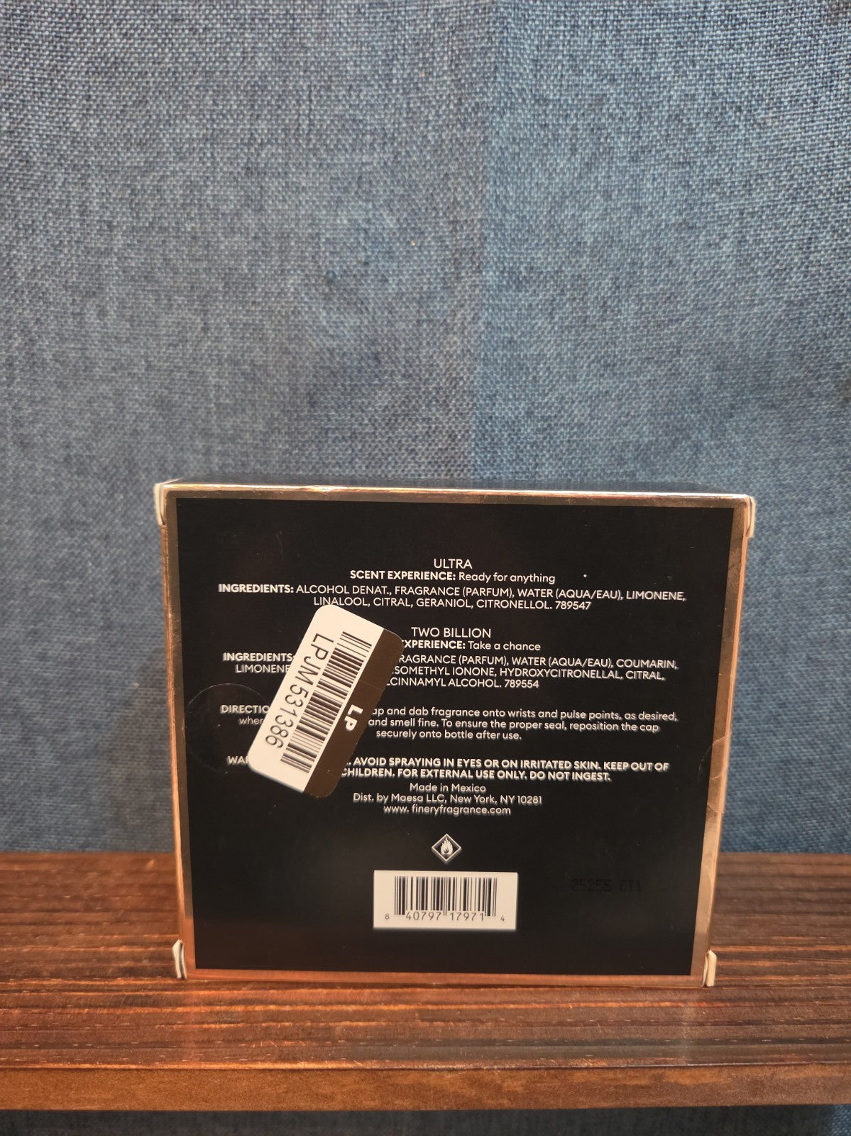 Fine'ry The Iconic Duo Men's Perfume Set Ultra Two 2X NIB Fragrance Travel