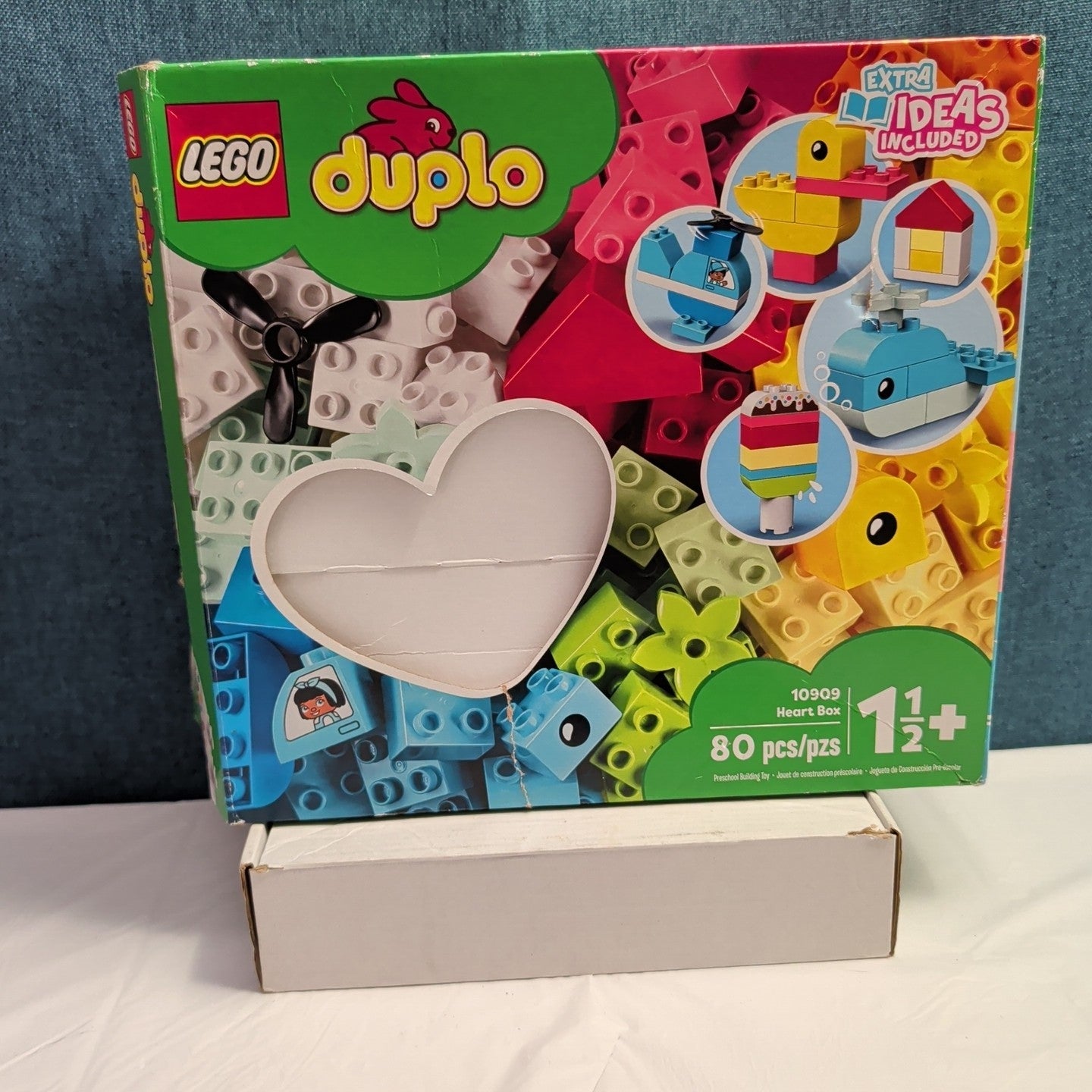 LEGO DUPLO 10909 Heart Box 80 Pieces Toddler Building Toy 2020 Retired Complete