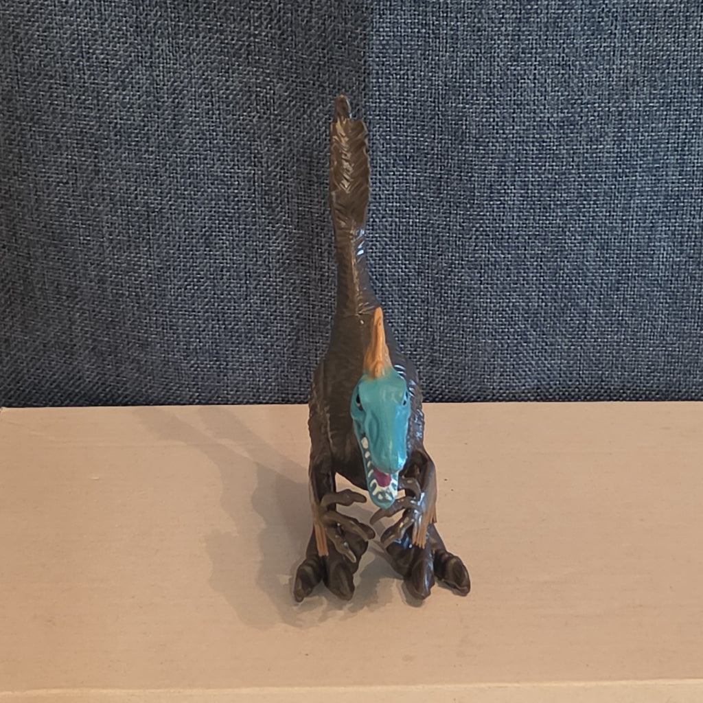 Animal Planet Dino Tower Replacement Raptor Figure Feathered Blue Face Toy