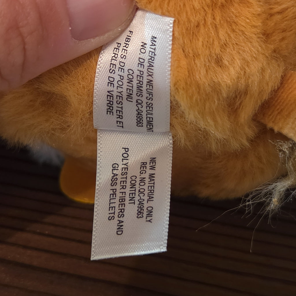 Ty Puffies Beanie Balls Caesar Lion Plush Toy 3" Glitter Eyes with tag Protector