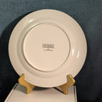 Home Essentials China Dinner Plate White with Gold Rim Individual Replacement