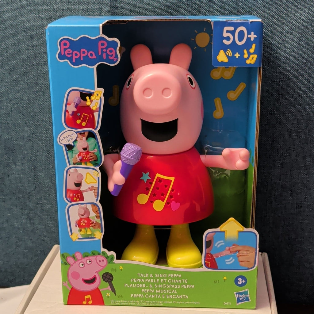 Hasbro Peppa Pig Talk & Sing Peppa Doll Musical 50+ Sounds Songs New Sealed