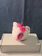 ZURU Rainbocorn Puppycorn Penny the Pug 5" Plush White Pink Bow Glitter Horn