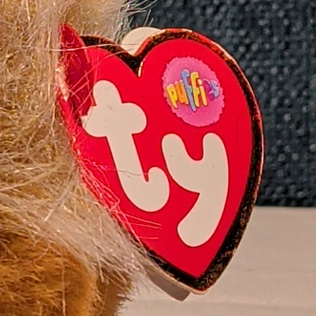 Ty Puffies CAESAR THE LION Beanie Ball 4" Plush | 2022 Mint with Tags MWMT Gold