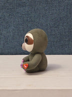 TY Mini Boos Series 4 Dangler The Sloth Figure | 2" Flocked Collectible | Glitte