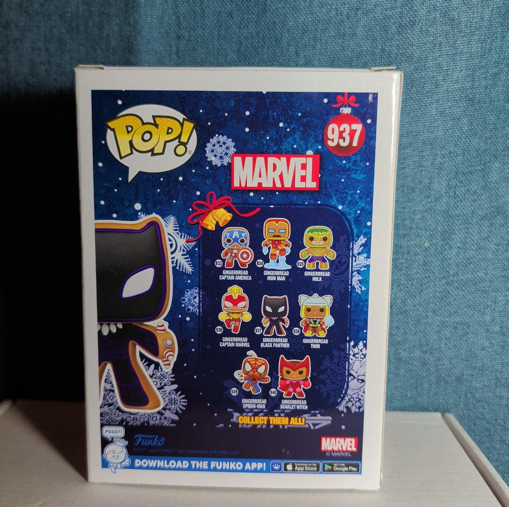 Funko Pop! Vinyl: Marvel - Gingerbread Black Panther #937 NIB with Protector