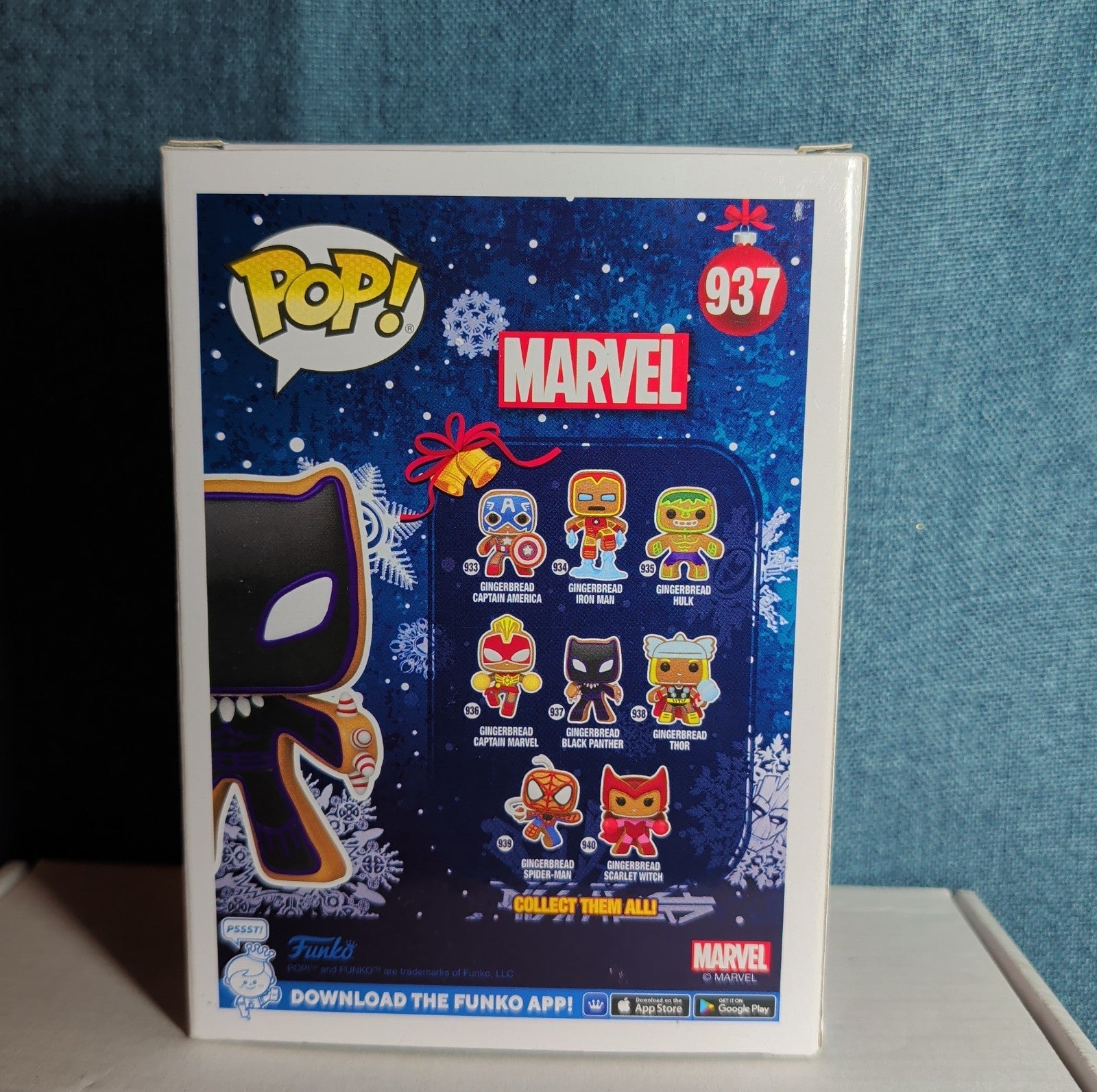 Funko Pop! Vinyl: Marvel - Gingerbread Black Panther #937 NIB with Protector