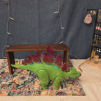 Zuri Inc Stegosaurus Walking Dinosaur Light Up Spikes 12.5