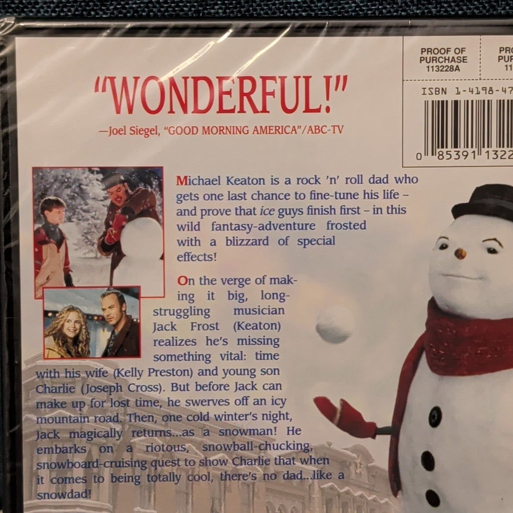 Jack Frost DVD Michael Keaton 1998 Family Movie Christmas Fantasy New Sealed NIB