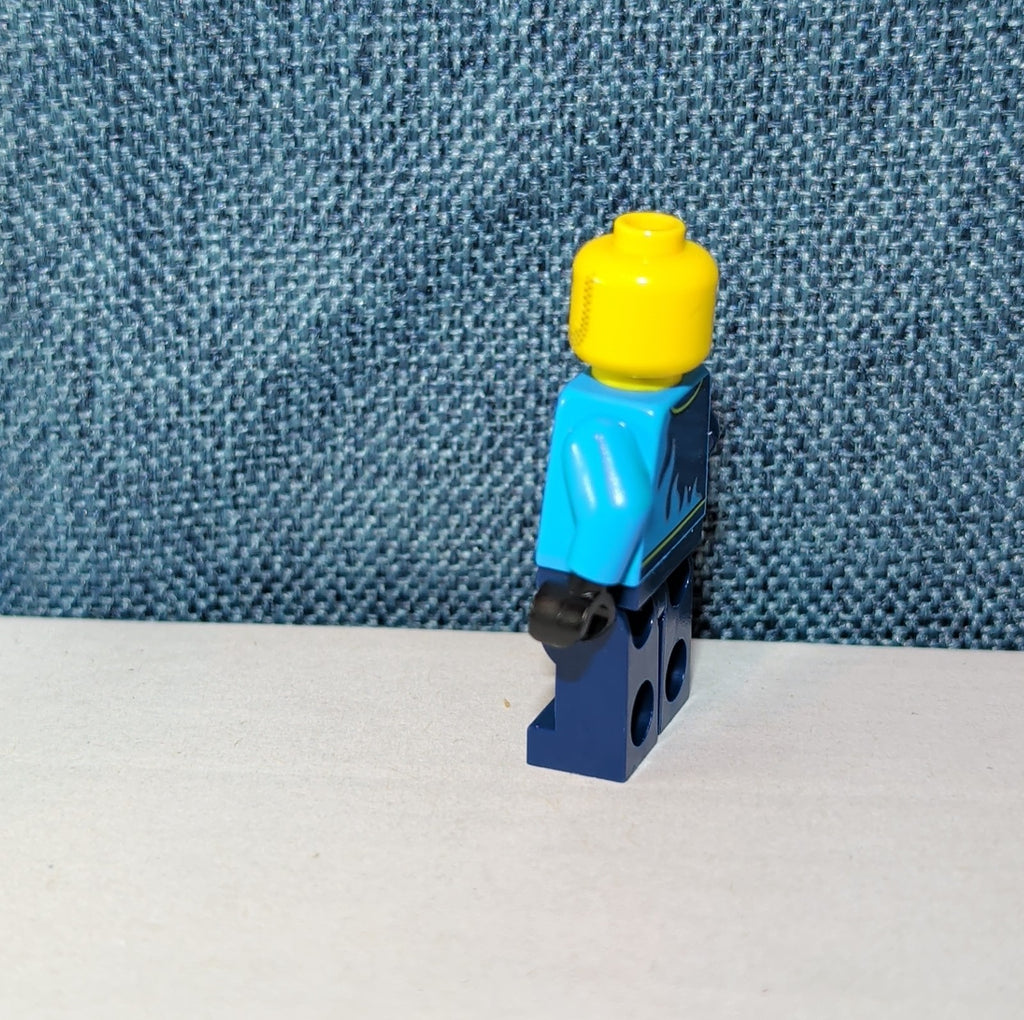 LEGO City Monster Truck Driver Minifigure cty1760 Flame Racing Jacket Loose