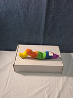 Ty Beanie Baby Inch the Inchworm 1995 Rainbow Plush Yarn Antennae Clean NO TAG