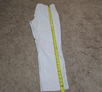 Jones New York Pants Womens 12 Tan White Stripe Pull On Crop Trouser Cotton Good