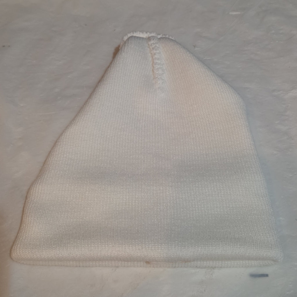 Custom Grinch Throat Punch White Knit Beanie Funny Holiday Hat Brand