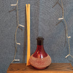 Pier 1 Imports Apple Cinnamon Reed Diffuser Red Glass