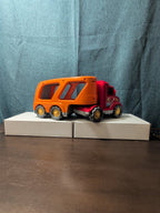 Big Toddler Semi Truck Car Hauler Toy Vehicle Lights & Sounds Transport Trailer