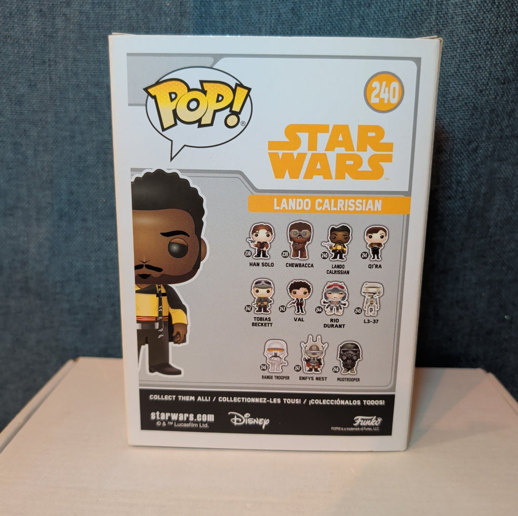 Funko POP Star Wars Lando Calrissian 240 Vinyl Bobble-Head In Box w/ Protector