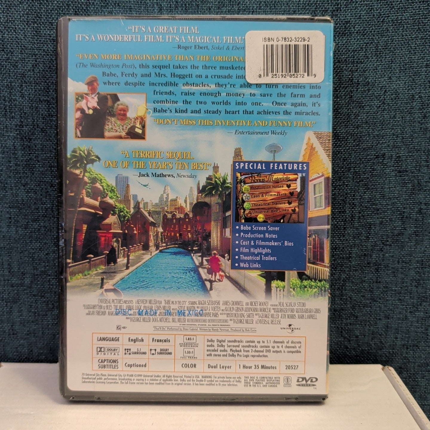 Babe Pig in the City DVD NEW Sealed Universal Kids Family Classic George Miller