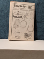 Simplicity 4636 Baby Accessory Pattern 2005 Car Seat Stroller Glider Cover UNCUT