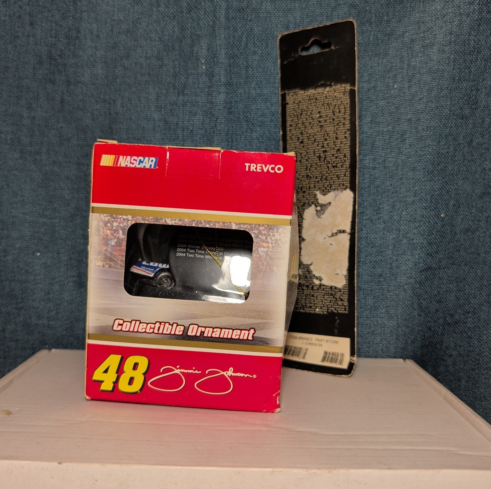 NASCAR Jimmie Johnson 48 Ornament & Helmet Pen 2007 Trevco