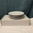 Set of 4 Sea Gull Fine China Saucers 6" | Jian Shang Gold Trim | Replacement