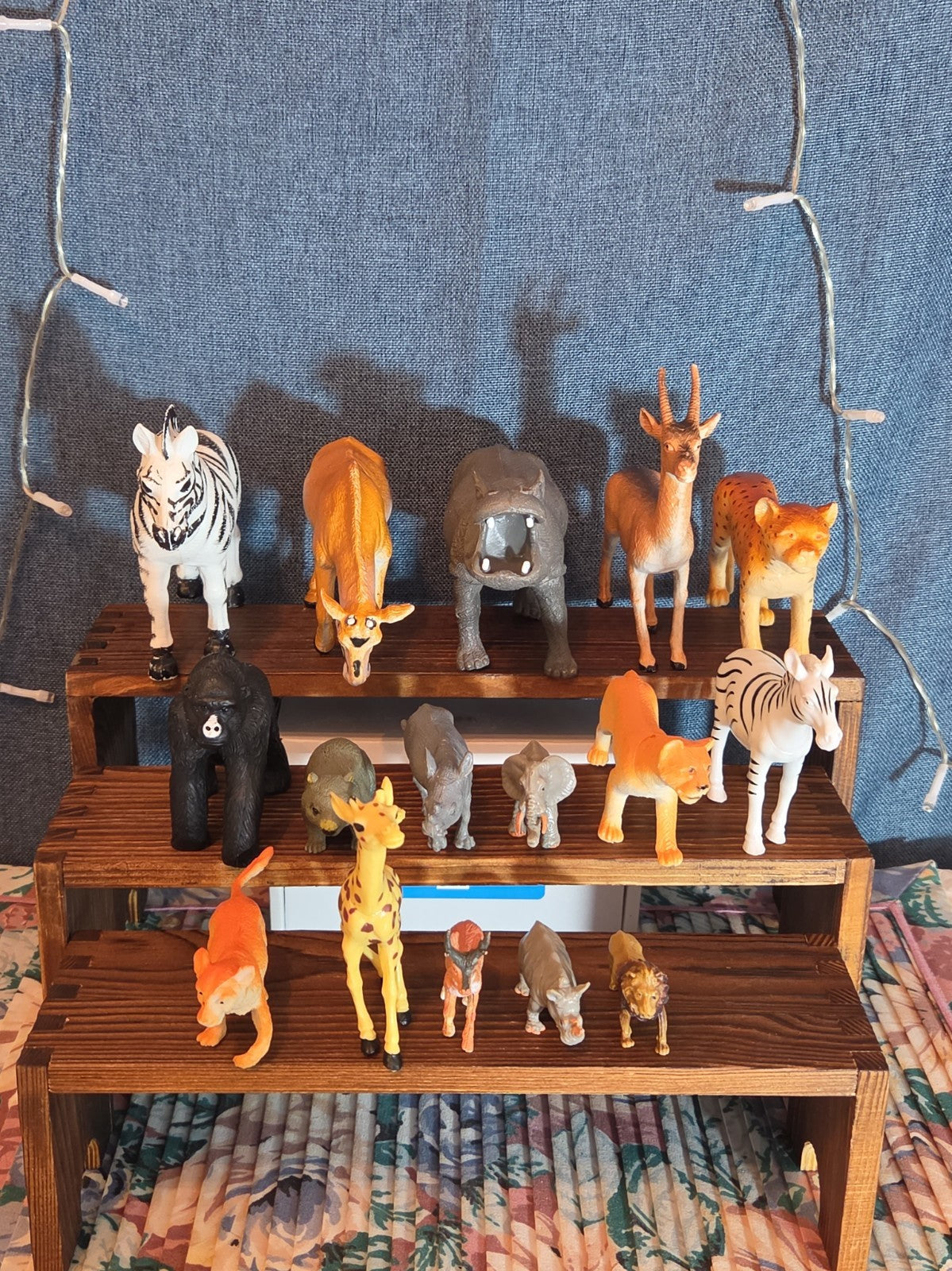 Safari Farm Animal Figure Lot Mixed Plastic Jungle