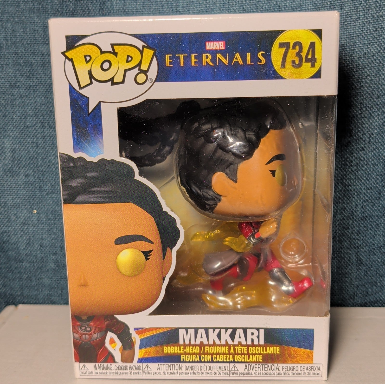 Funko Pop Makkari 734 Marvel Eternals Bobble-Head Figure NIB with Protector