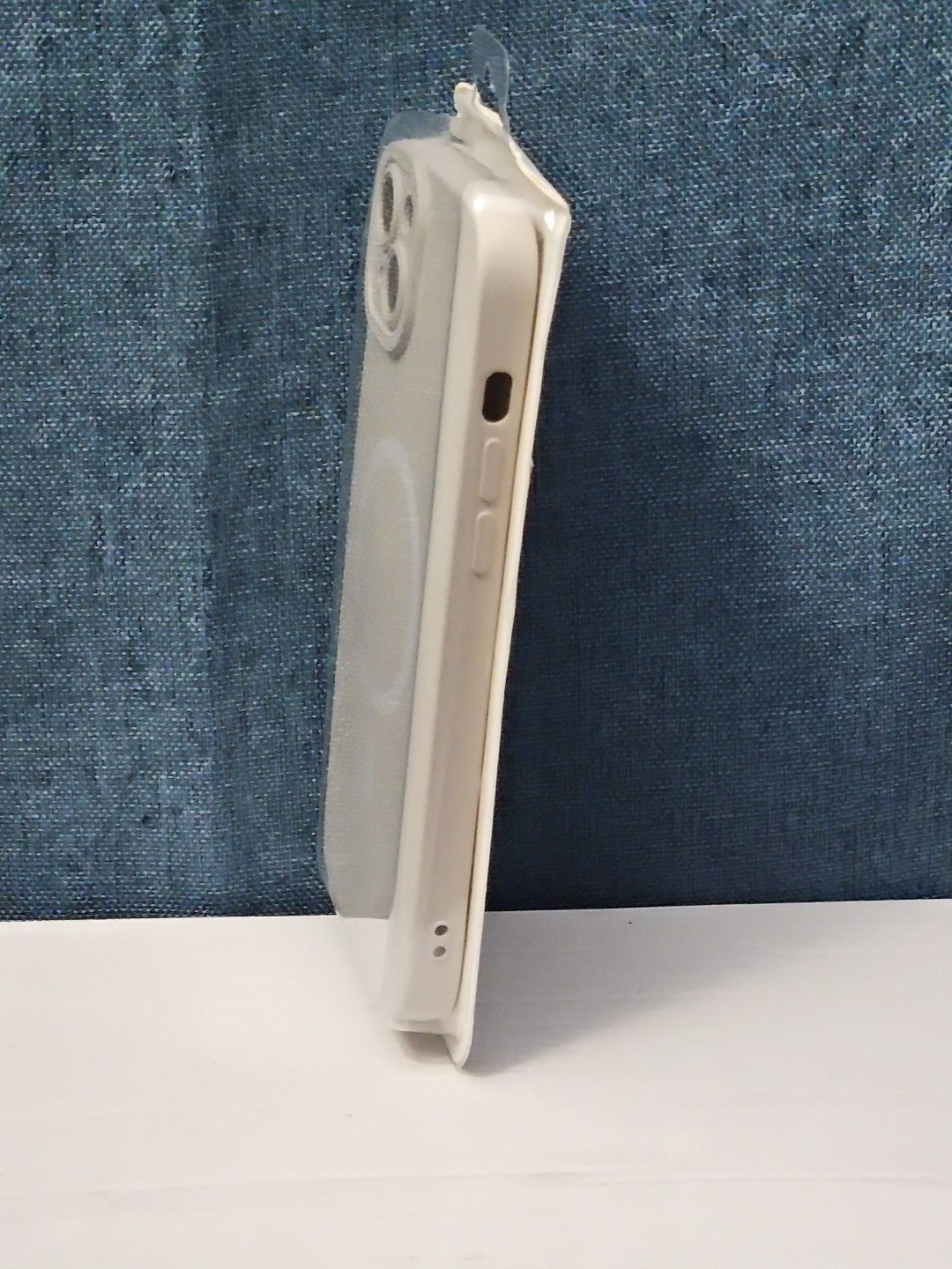 iPhone 14 Plus Case MagSafe Magnetic | Stone Beige Silicone | New