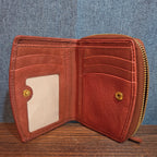 Margot New York Gina Compact Wallet Brandy Leather Boho
