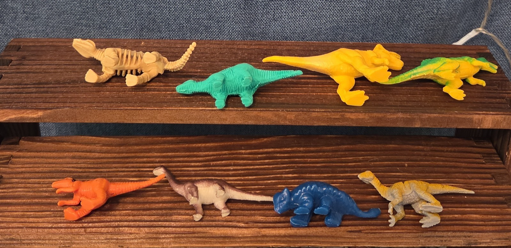 Mini Plastic Dinosaur Figure Lot 8 Prehistoric Toys